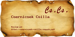 Csernicsek Csilla névjegykártya
